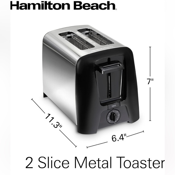 Hamilton Beach Stainless Steel Toaster with Extra-Wide Slots - Picture 2 of 5